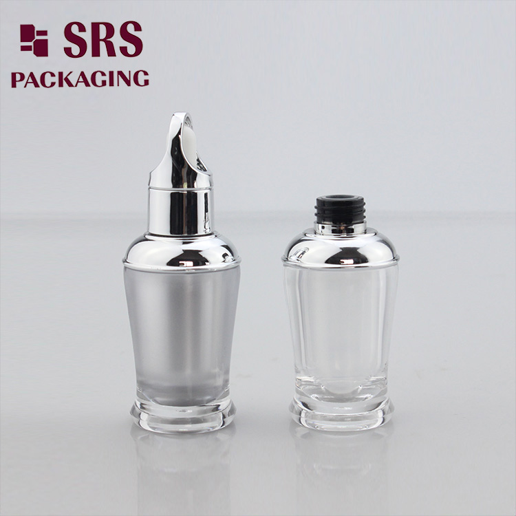 DB001 Refillable small acrylic empty e-liquid serum bottle 8ml