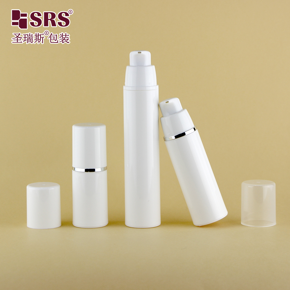 Eco friendly 15ml 30ml 50ml PP plastic airless lotion bottle with vacuum pump