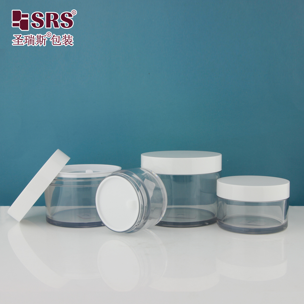 Empty Container PET Plastic Jar 15g 30g 50g 100g 150g 200g 250g Cosmetic Cream Jars