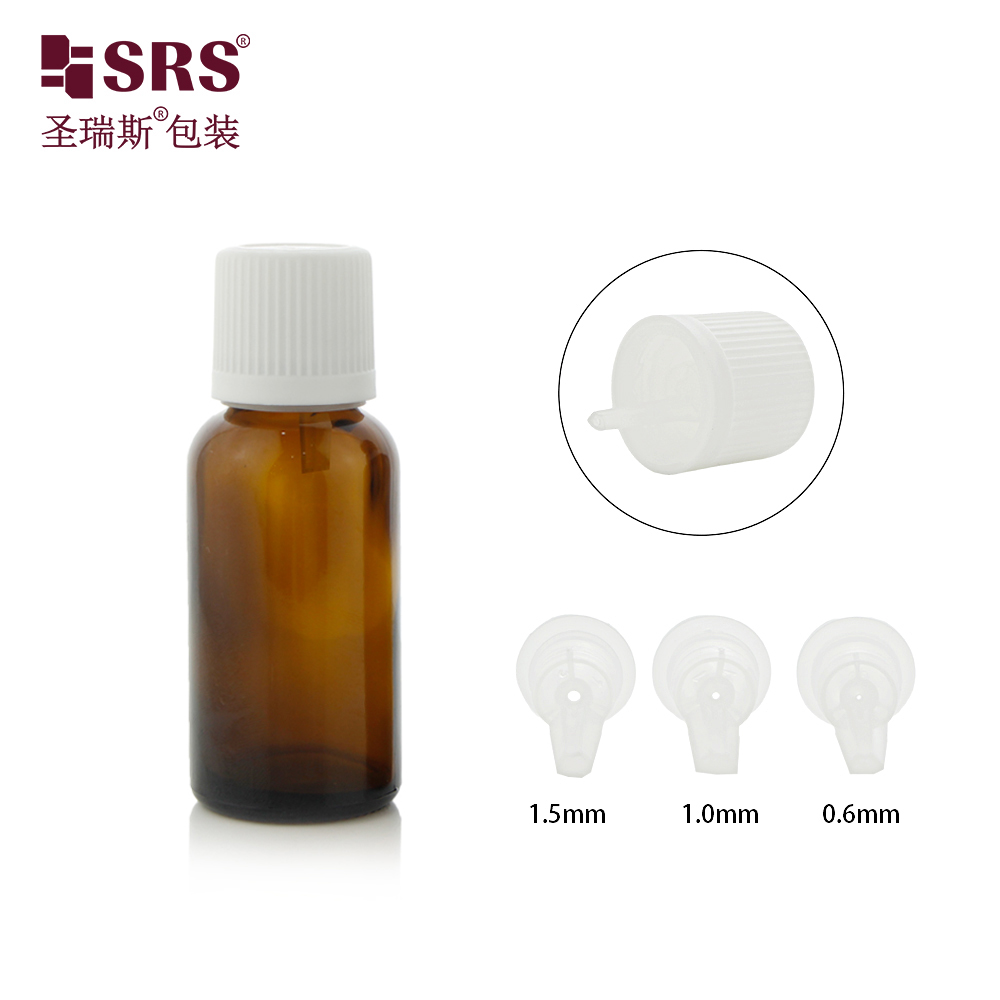 Empty Essential Oil Glass Bottle 10ml Amber Serum Glass Bottle With Child Resistant Cap