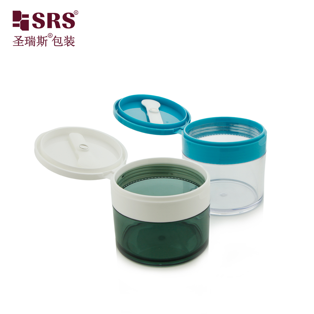 Empty Face Cream Jar PETG Thick Wall Jar 100g 120g 150g 200g 250g Clear Skincare Plastic Jar