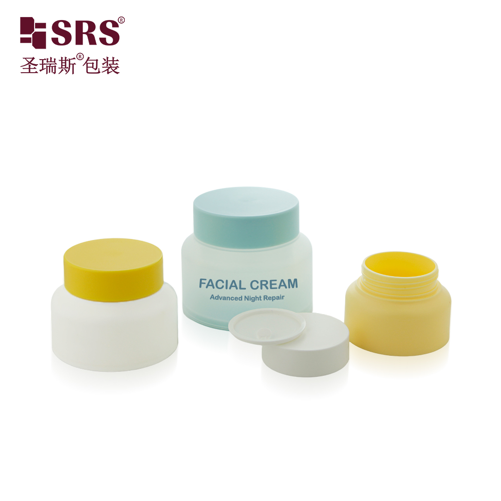 Empty Face Eye Cream Double Wall 30ML 50ML 80ML 100ML PP Plastic Cosmetic Jars 