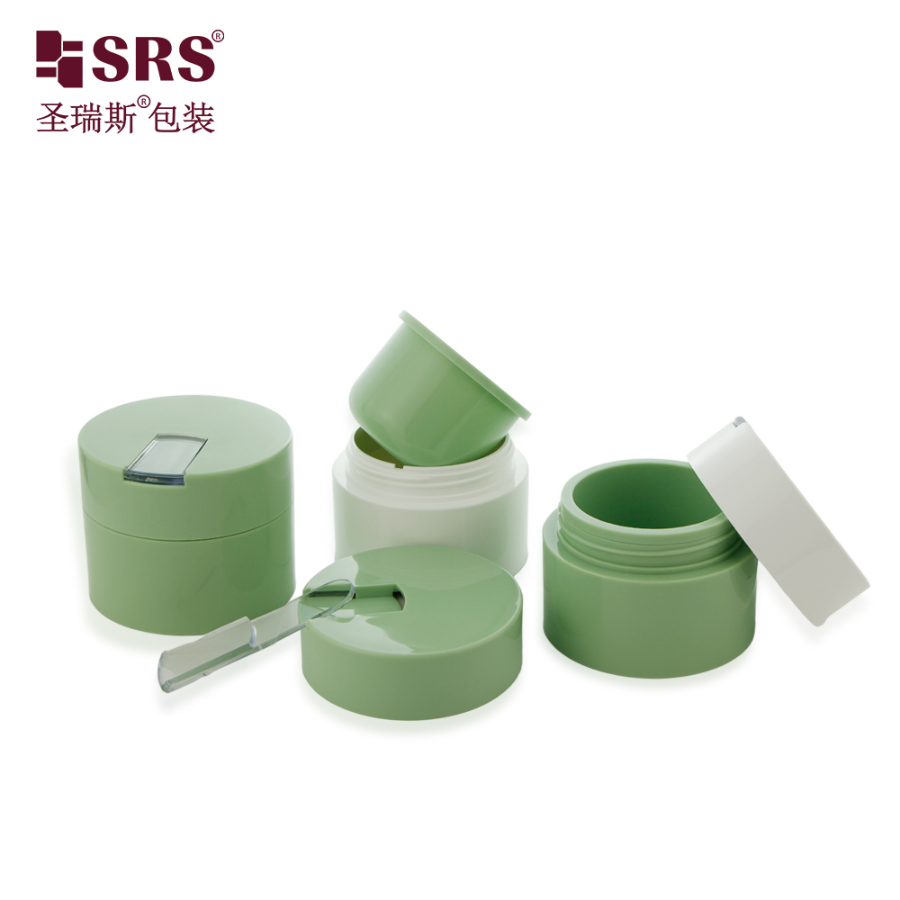 Factory Wholesale Recyclable PP Cream Jars 50g 100g Cylinder Cosmetic Container Bottles For Personal Care