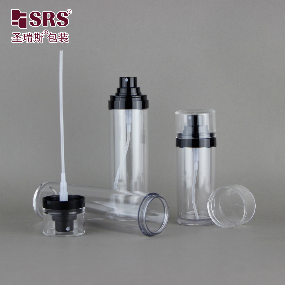 High Quality Luxury Empty PETG Plastic Serum Bottle with Lotion Pump for Face Oil Cream Packaging