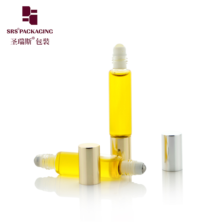 No Leakage 10ml 12ml Double Ended Roll On Glass Bottle For Perfume Essential Oil Anti-itching