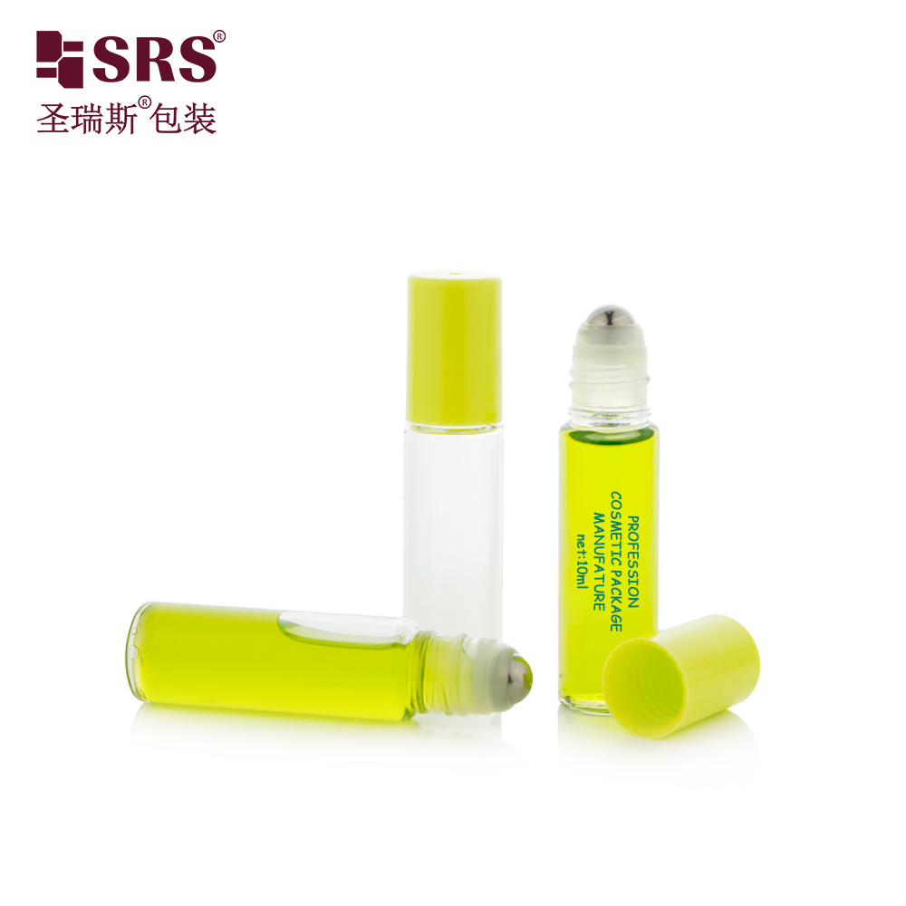 Portable size plastic 1/3 oz mini size pocket PET elegant no leakage roller bottle for serum