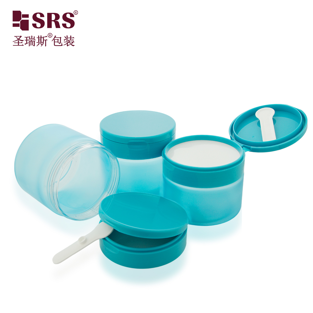 Round Empty Cosmetics Facial Cream Body Butter Jars Refillable Storage Containers