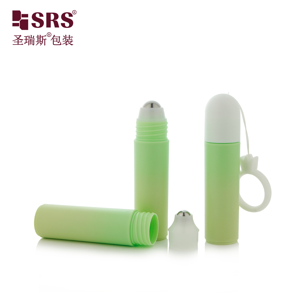 SRS Factory Price Empty PP Frosted 20ml Steel Plastic Roller Ball Roll On Bottle