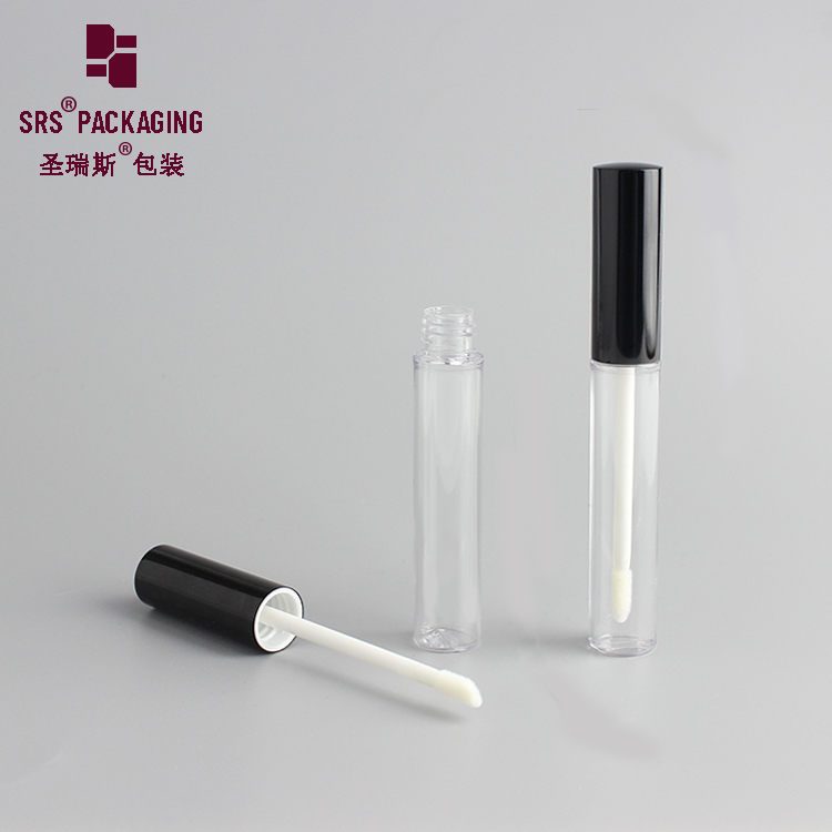 SRS Fashion Wholesale custom 10ml empty  lip gloss plastic containers with brush 
