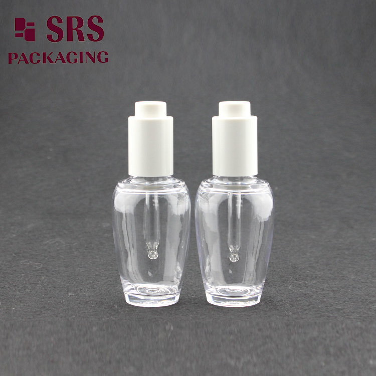 SRS beautifui luxury cosmetic 60ml pet dropper bottle with dropper cap				
