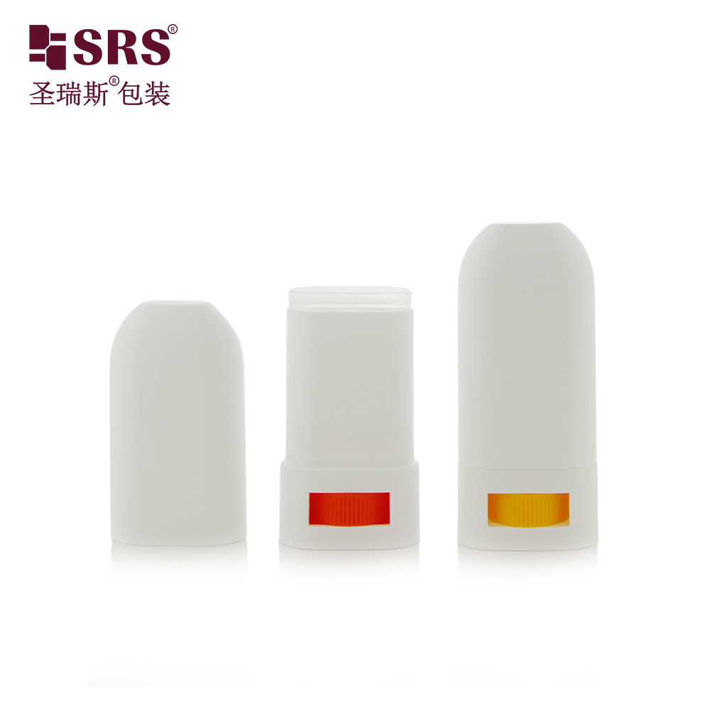 Wholesale 15ml Oval Shape Plastic PP Deodorant Stick Empty Container Manufacturer Cosmetic Packaging