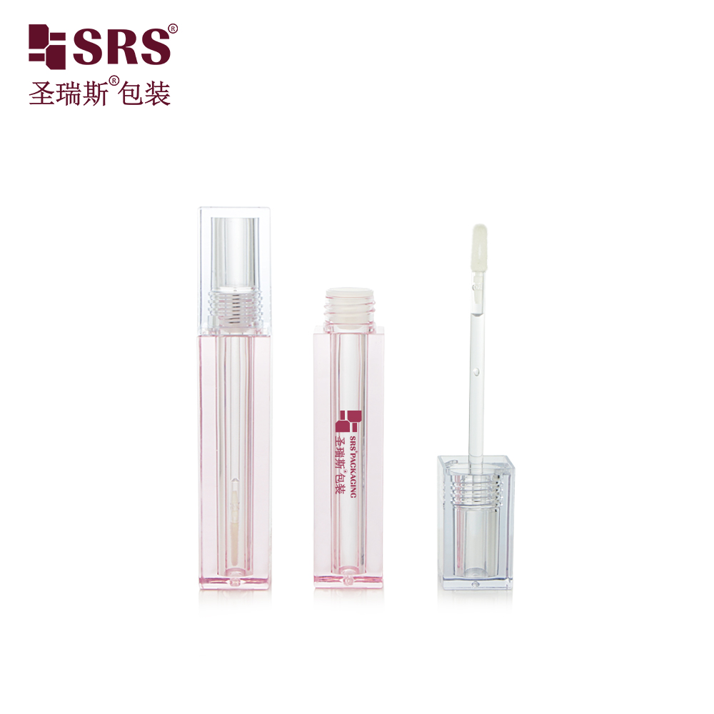 Wholesale Cosmetic Lip Gloss Tubes Square Case Empty Lip Gloss Container Packaging Lip Gloss Bottle