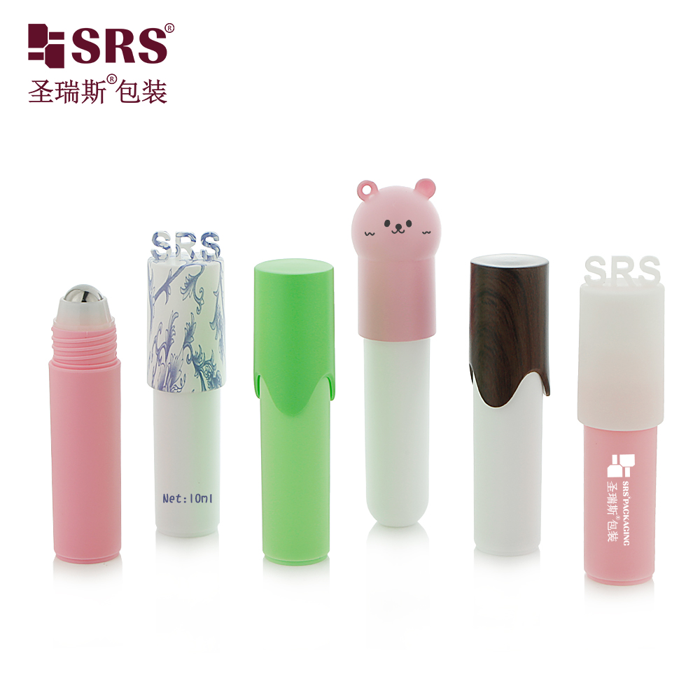 Wholesale Deodorant Roller Bottle 25ml Roll on Deodorant Bottle with Custom Cute Cap