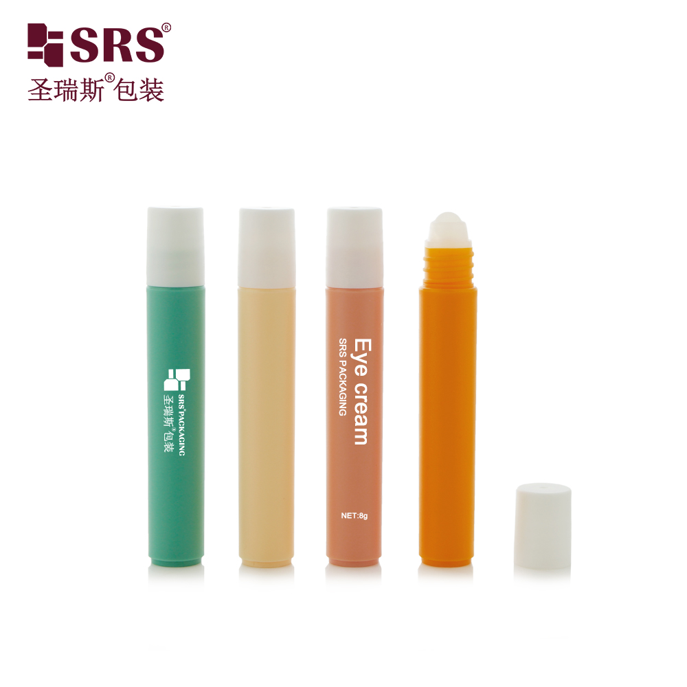 Wholesale PP Plastic 8ml Frosted Empty Roll on Bottle Perfume Roller Applicator