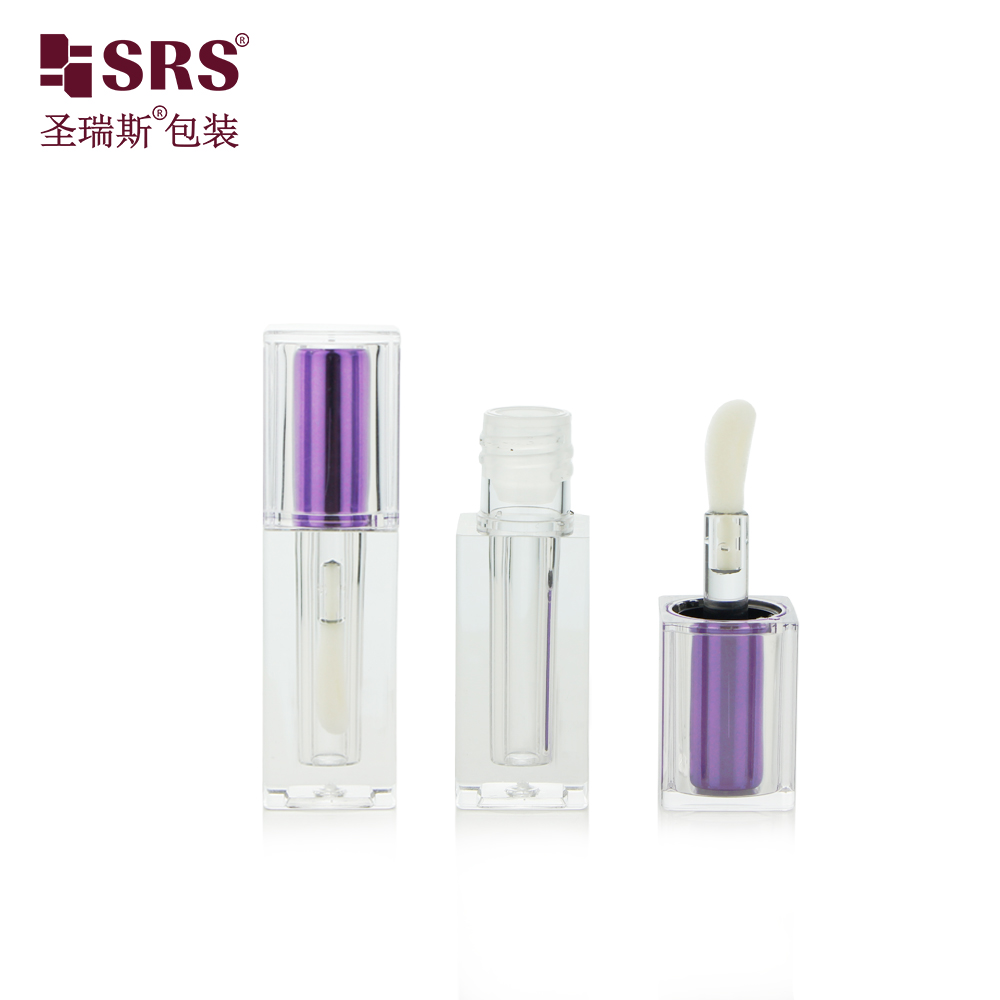 Wholesale square 2.5ml makeup packaging lip gloss tube unique empty cosmetic container