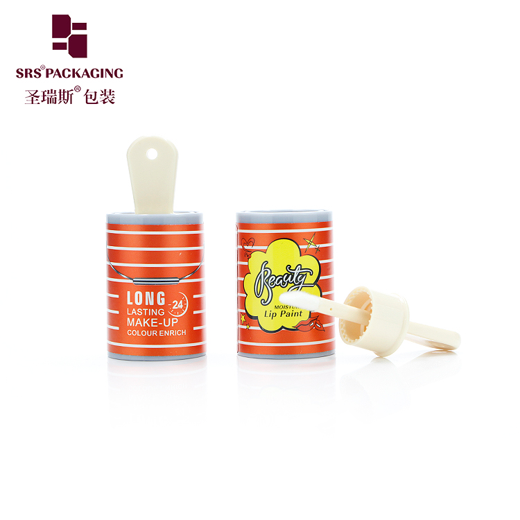 cute design and pattern empty wholesale cosmetic lip gloss plastic tube