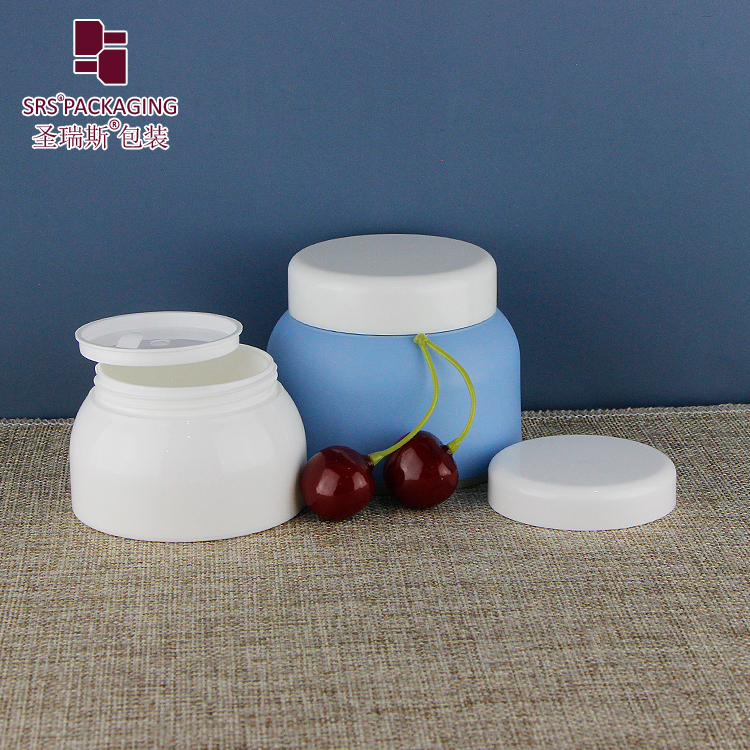 hot sale empty cosmetic cream hair / gel / bath salt container 50ml 100ml cone shape PP plastic jar 